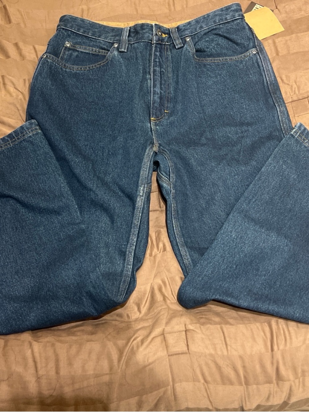 Duluth Trading Co Dark Blue Straight-Leg Jeans